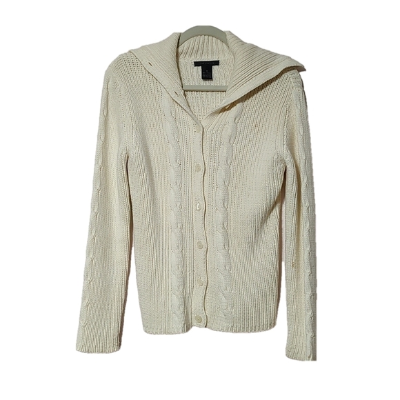 The Limited Cream Button Down Sweater Size M - Picture 1 of 3